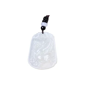 Jing Ruyu Hetian Jade Necklaces White Jade Unisex