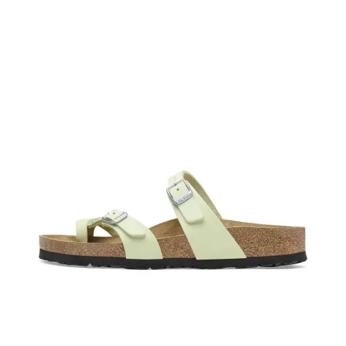 Birkenstock Mayari Flip Flops Women's Lime Gray Regular