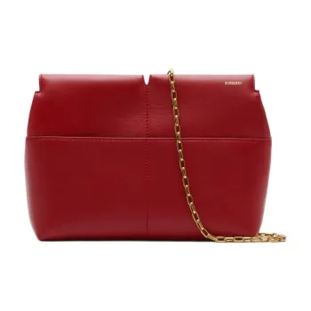 Burberry Calfskin Handheld Crossbody Bag Shoulder Bag Women's Red