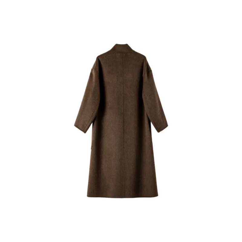 Late White Coat Women's Dark Coffee-1