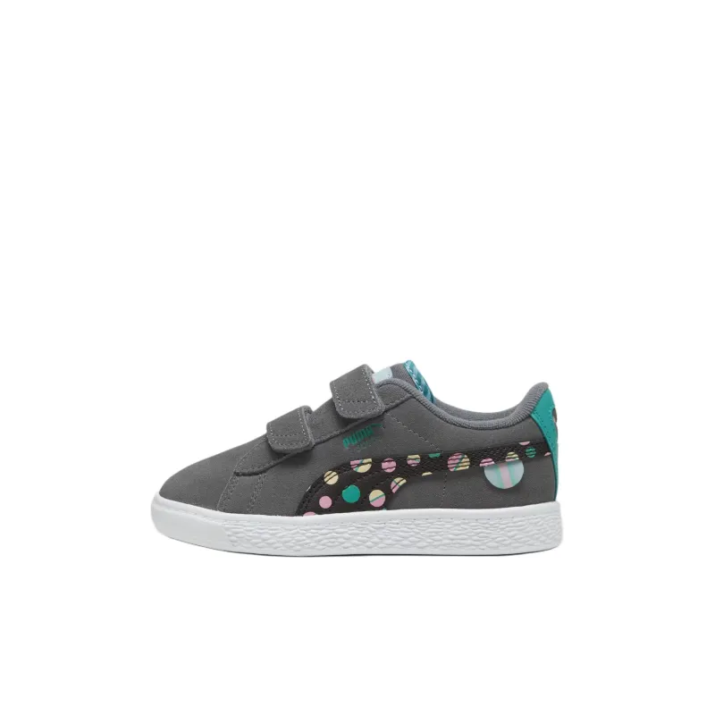 PUMA Anti-Slip Wear-Resistant Low-Top Kids Lifestyle Shoes Gray Children Aged 3-7 Years Old-0