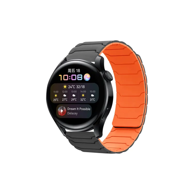 MSSM Huawei Compatibility Watch Band 210mm 46 Watch Dial Silicone Material-14