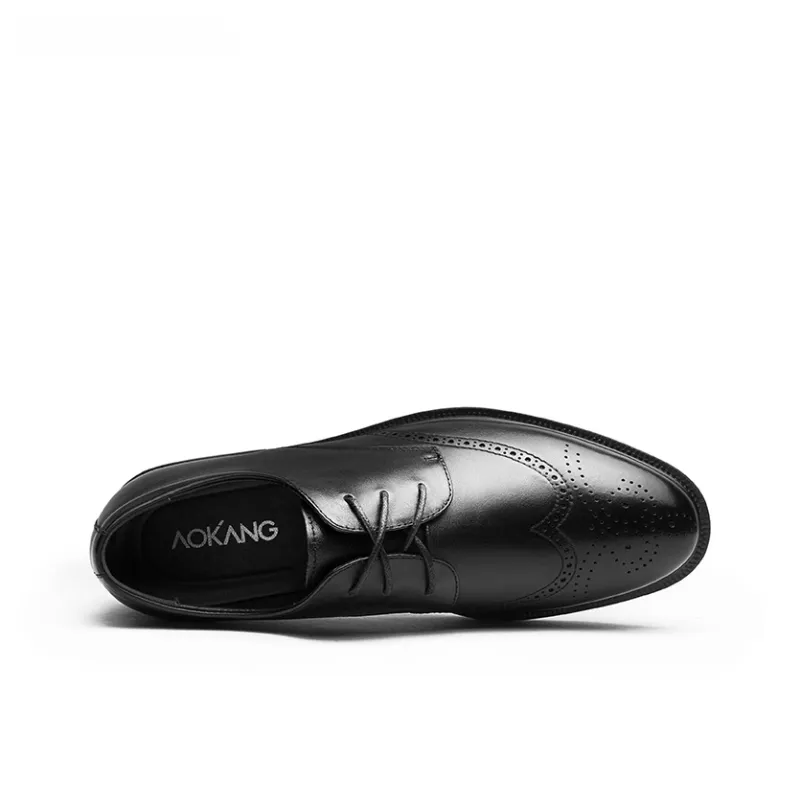 AOKANG Dress Shoes Men Low Top None-5