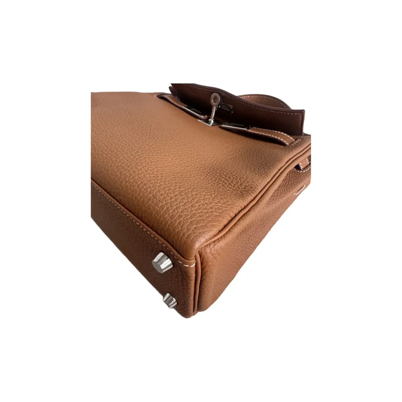 HERMES Kelly Togo Calfskin Kelly Bag Handbags Women's 37 Gold Gold-4