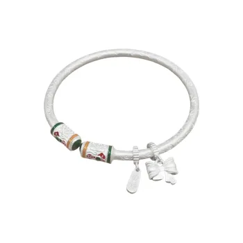 CUTE DAME S999 Fine Silver Sterling Silver Bracelets Women's Silver