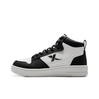 XTEP Warm And Water Resistant High Top Skateboard Shoes Women's Black White