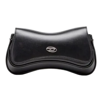 DIESEL Play Logo Plaque Clutch Bag