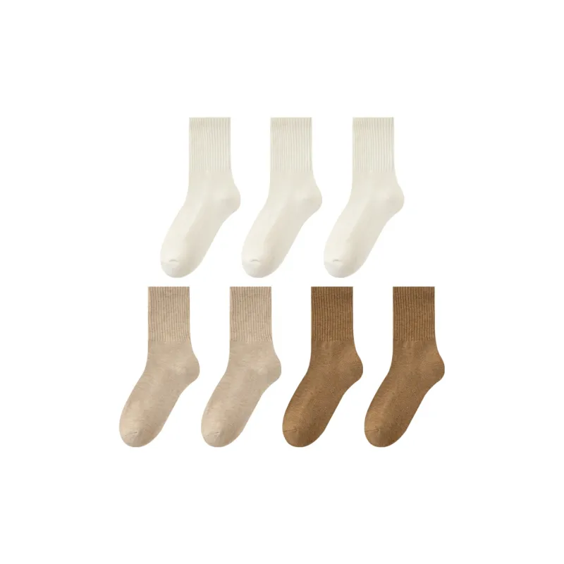 MIIOW Mid Calf Socks Unisex 7 Pack-15
