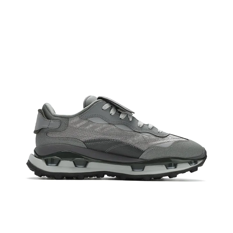 FILA KM2 Anti Slip Wear Resistant Low Top Casual Shoes Men's Gray-1