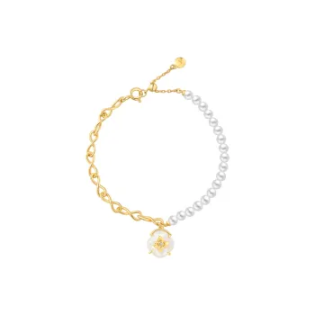 BABYBEI 925 Sterling Silver Mother Of Pearl Bracelets Women's