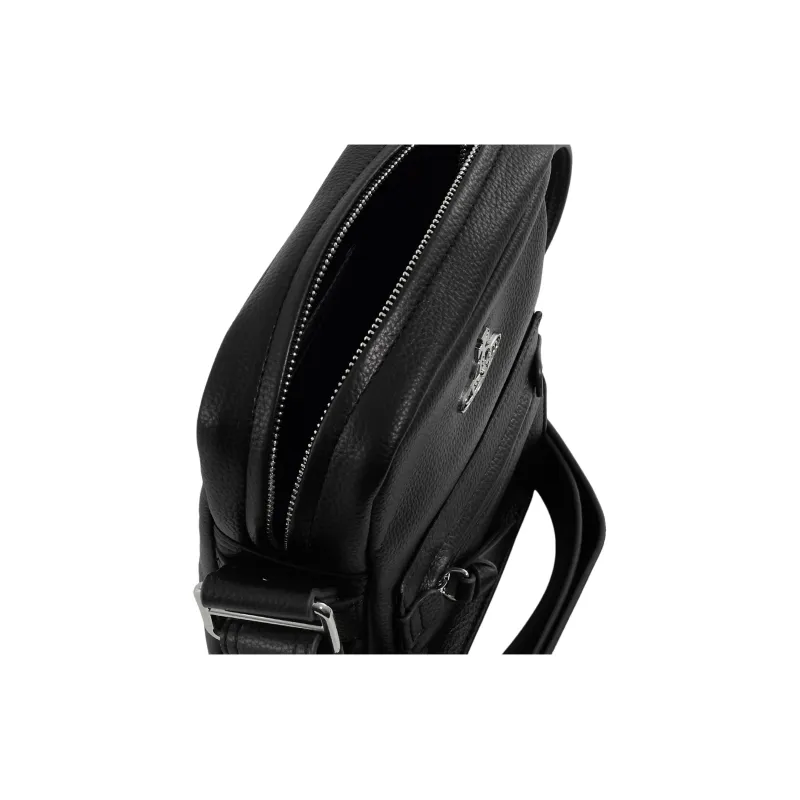 Vivienne Westwood Polyurethane Shoulder Bag, Crossbody Bag Small Size Men's Black-2