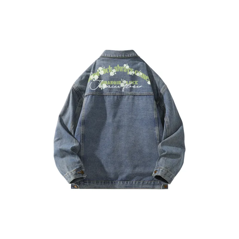 HUANQIU Denim Jackets Unisex-28