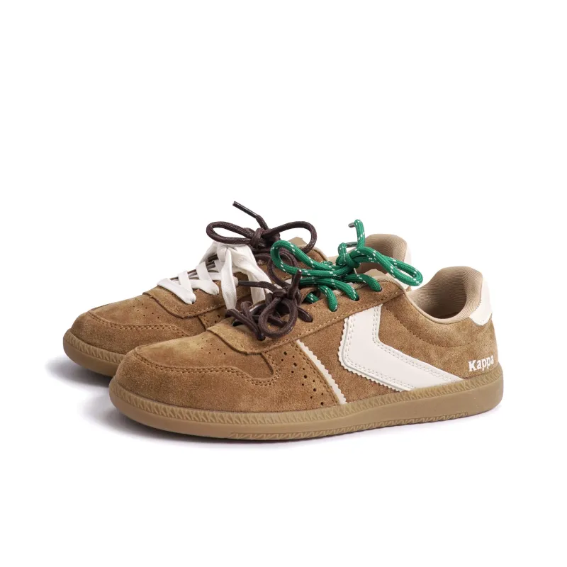 Kappa Capa Back-to-Back German Army Trainers Anti-Slip Wear-Resistant Low-Top Skateboard Shoes Unisex Chestnut-6