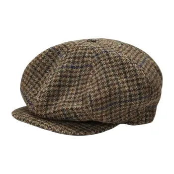 Polo Ralph Lauren Wool Cotton Cupro Berets Men's Brown