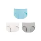 [Mid-Rise]Turquoise Blue+Light Heather Gray+Medium Heather Gray