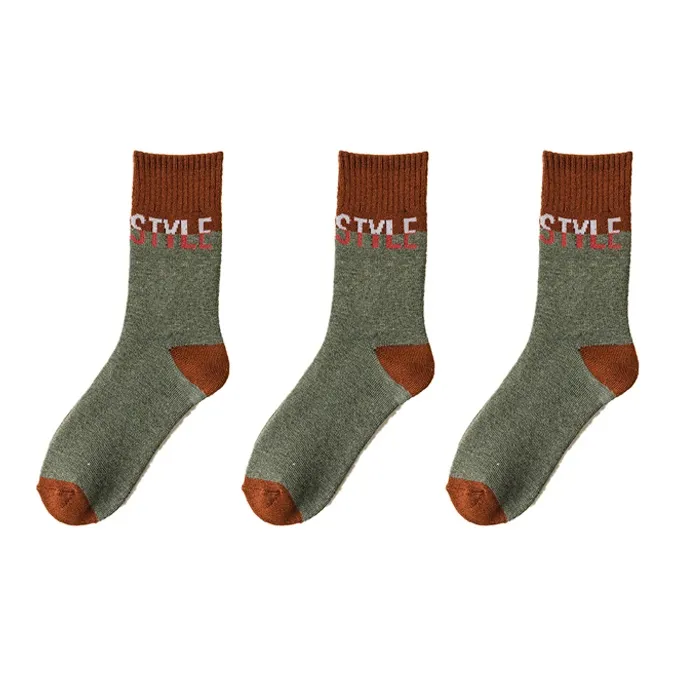 YUZHAOLIN Mid Calf Socks Men's Multi double Loading-11