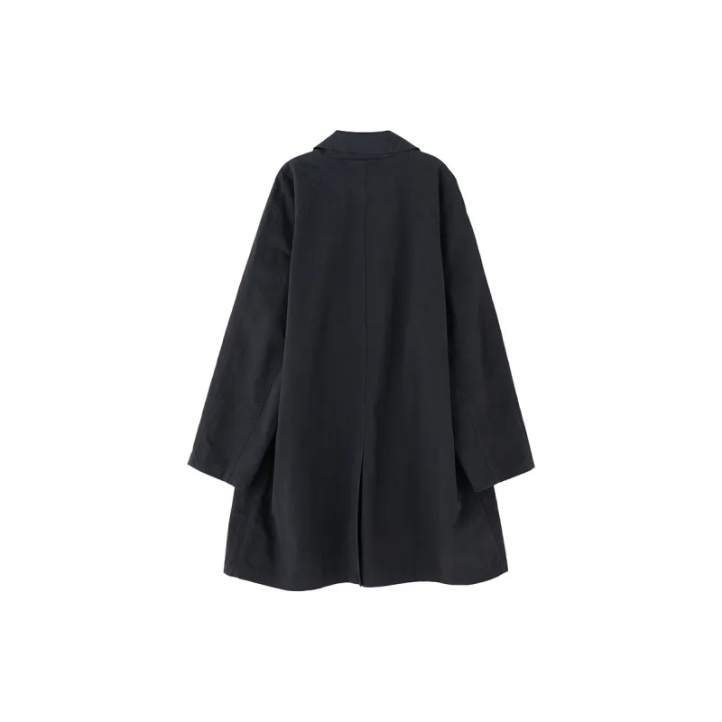SOON FLOWER Trench Coat Women's Black-1