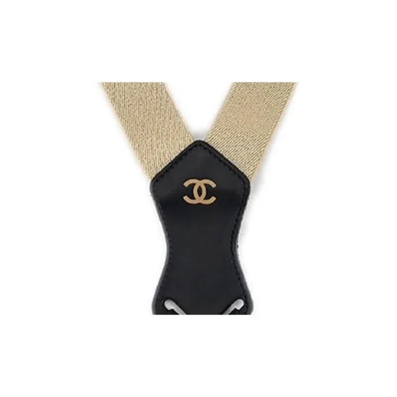 CHANEL 2002 Logo Suspenders-2