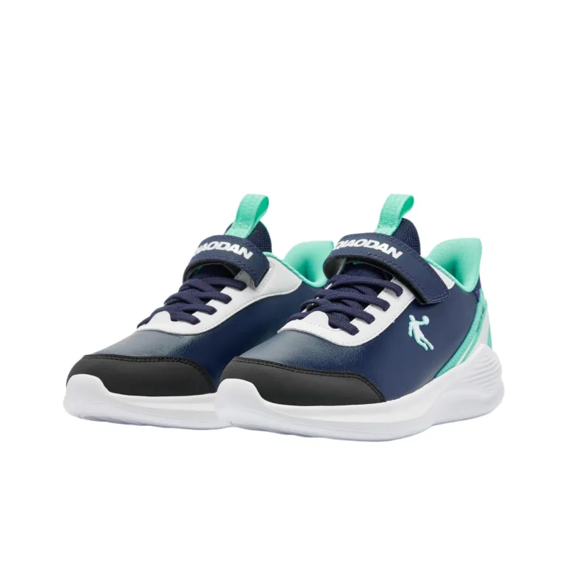 QIAODAN Anti Slip Wear Resistant Low Top Kids' Running Shoes Turquoise Teenagers-2