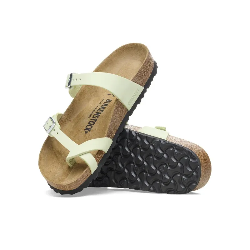 Birkenstock Mayari Flip Flops Women's Lime Gray Regular-4