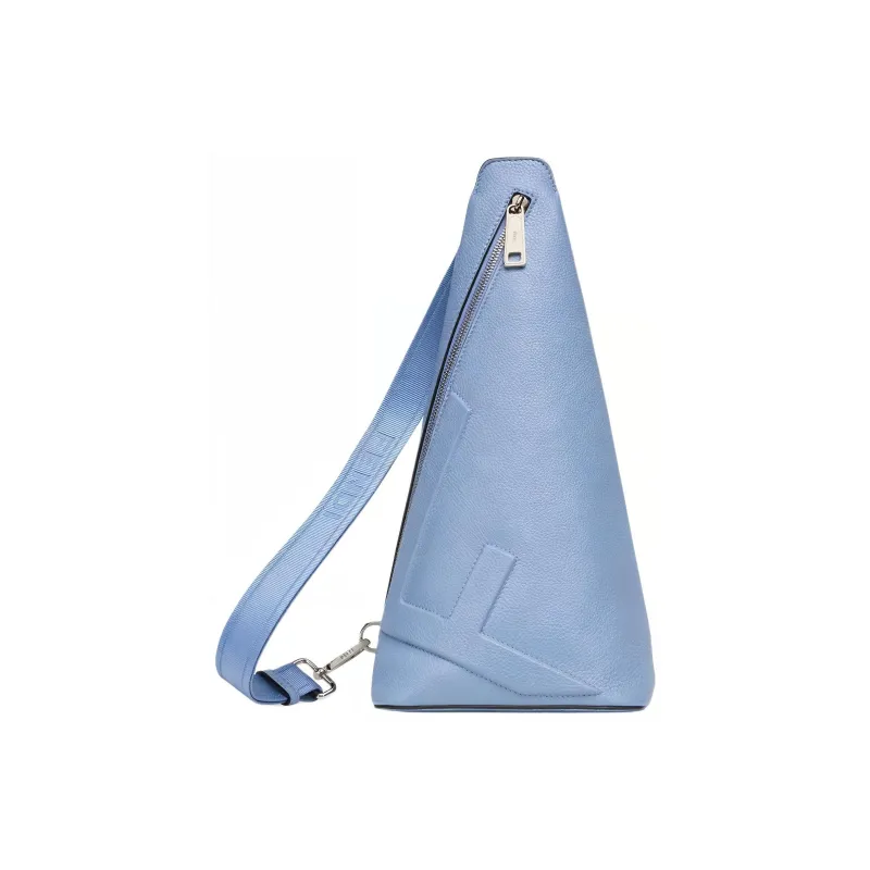 FENDI Leather Crossbody Bag Shoulder Bag Men's Sky Blue-0