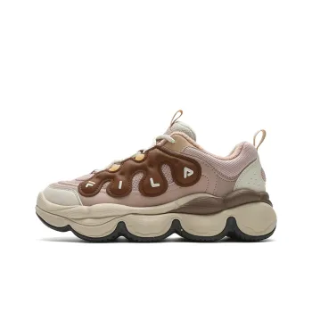 FILA PEASE Cushioning Anti Slip And Wear Resistant Low Top Casual Shoes Women's Redwood Brown