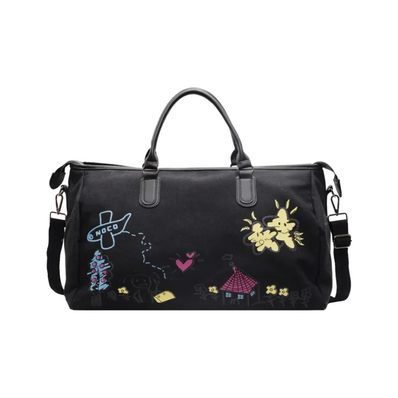 DCLOUD Fabric Travel Bag 30L Unisex Green/Black/Gray-5