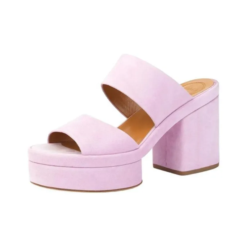 Chloé Odina 95mm Suede Sandals-3