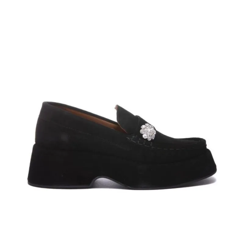 GANNI Platform Shoes Women's Black-1