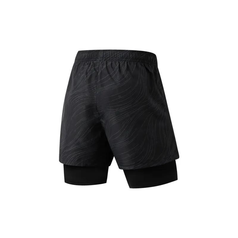 LiNing Swimming Series Beach Shorts Men's Black-1