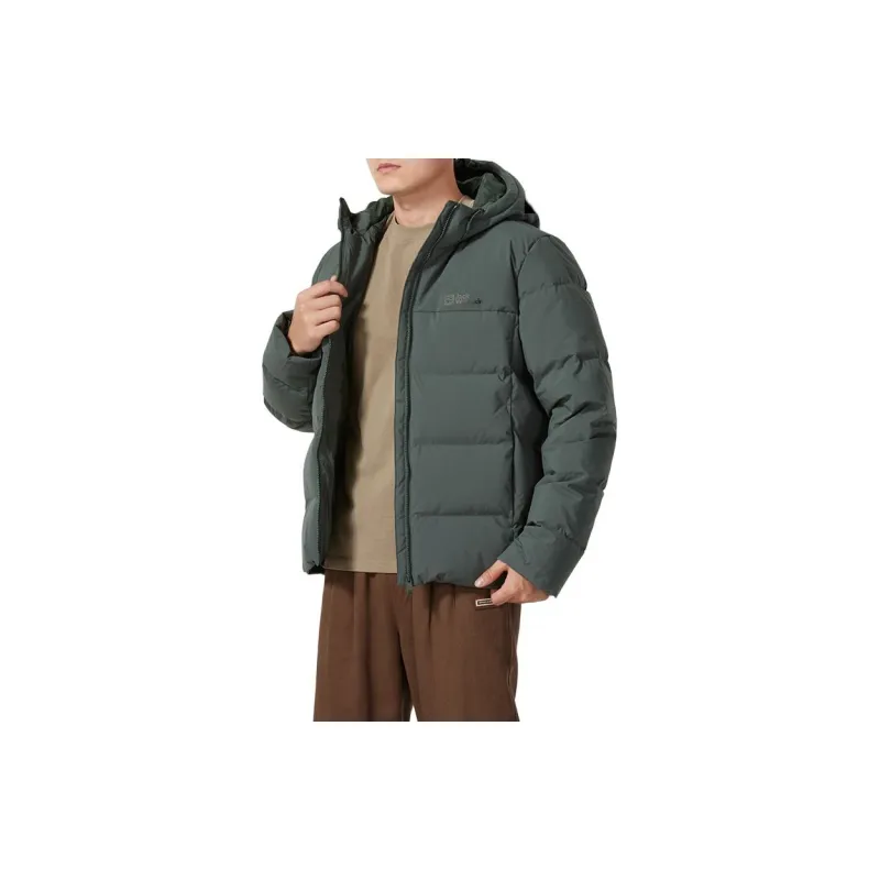 Jack Wolfskin City Outdoor Collection Down Jacket Men's Green-2