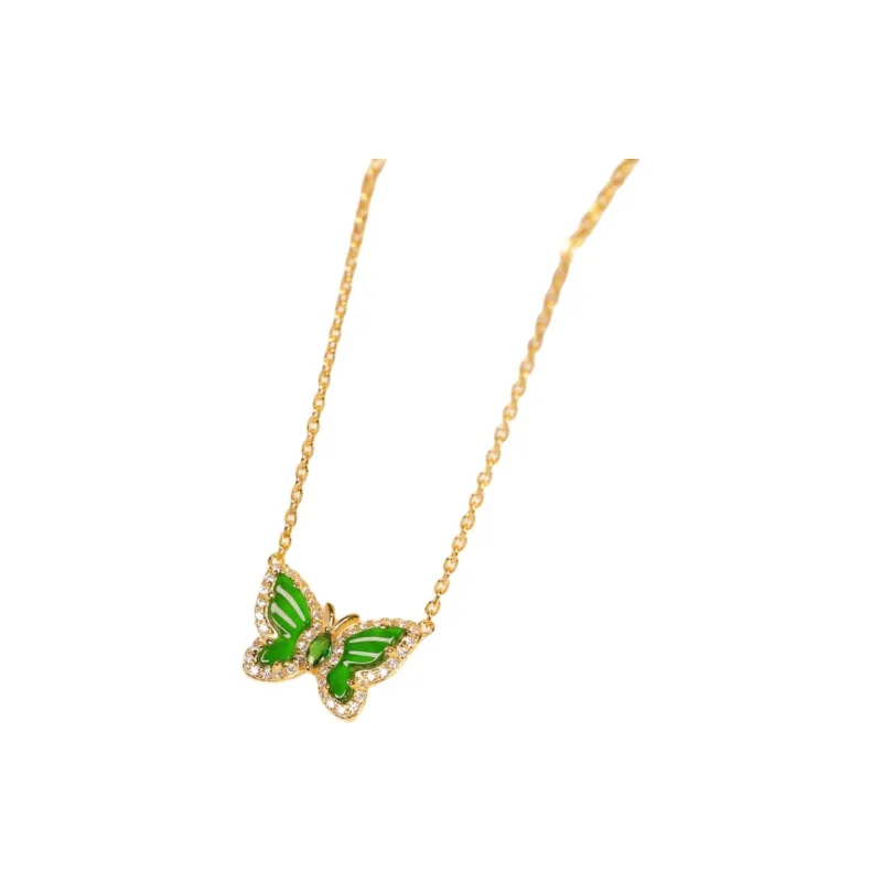 KALAIYIN Ice Glutinous Jadeite Necklaces Women's-0