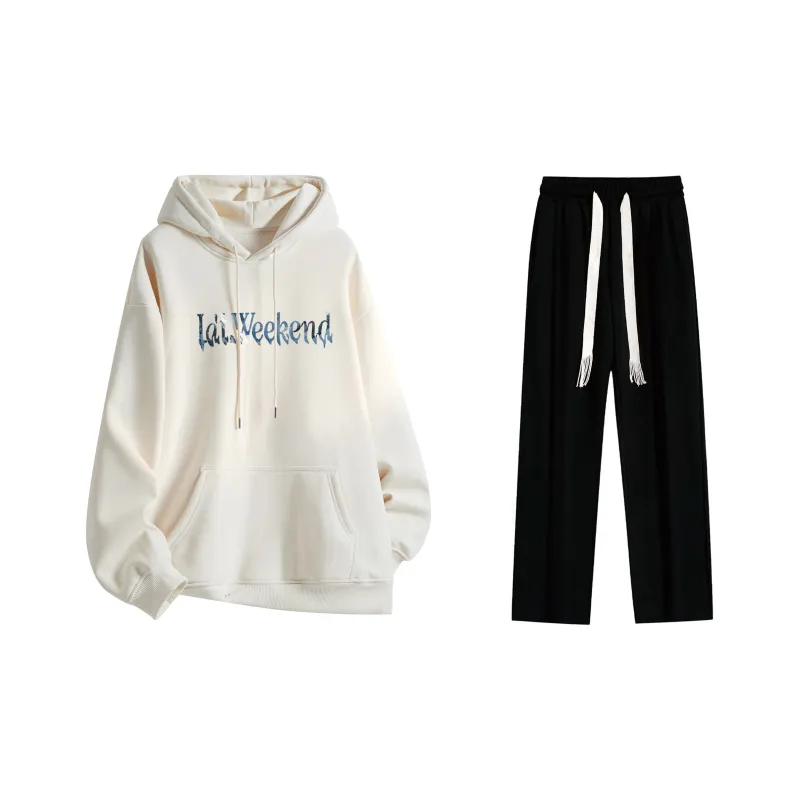 LA'T.WEEKEND Sweatshirt Set Unisex-56
