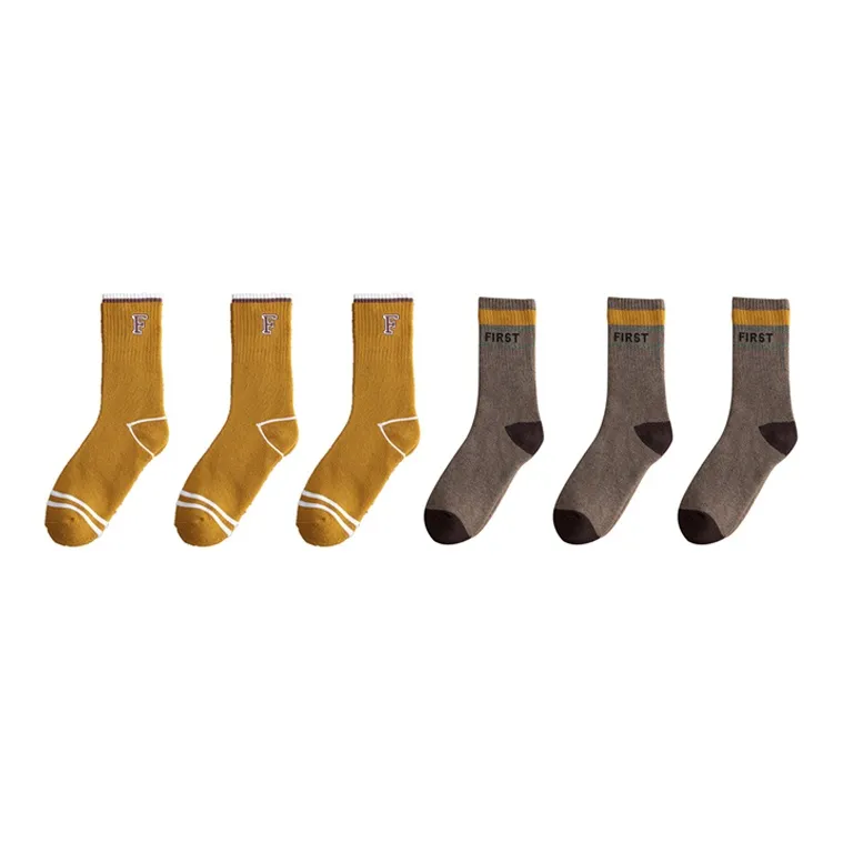 YUZHAOLIN Mid Calf Socks Men's Multi double Loading-31