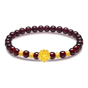 HAPPY BEAN Gold Bracelet Women's