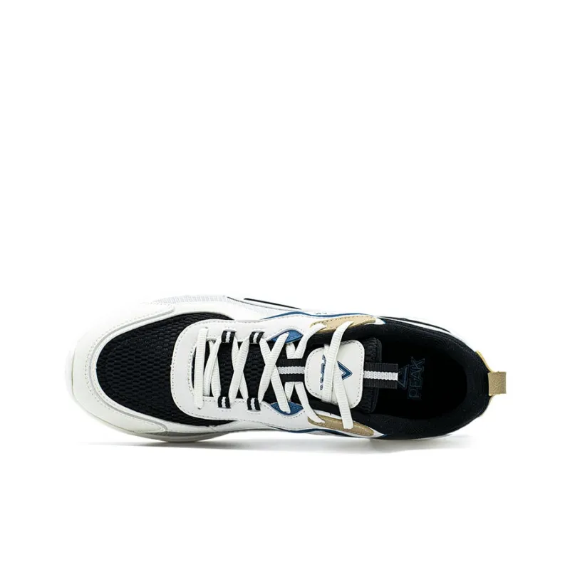 PEAK Shock Absorbers Rebound Low Top Casual Shoes Men's Ecru Black-3