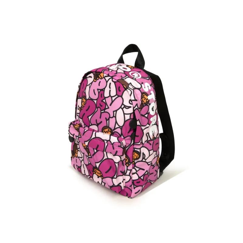 BABY MILO STORE BY A BATHING APE Fabric Backpack Regular Unisex Green/Pink-1
