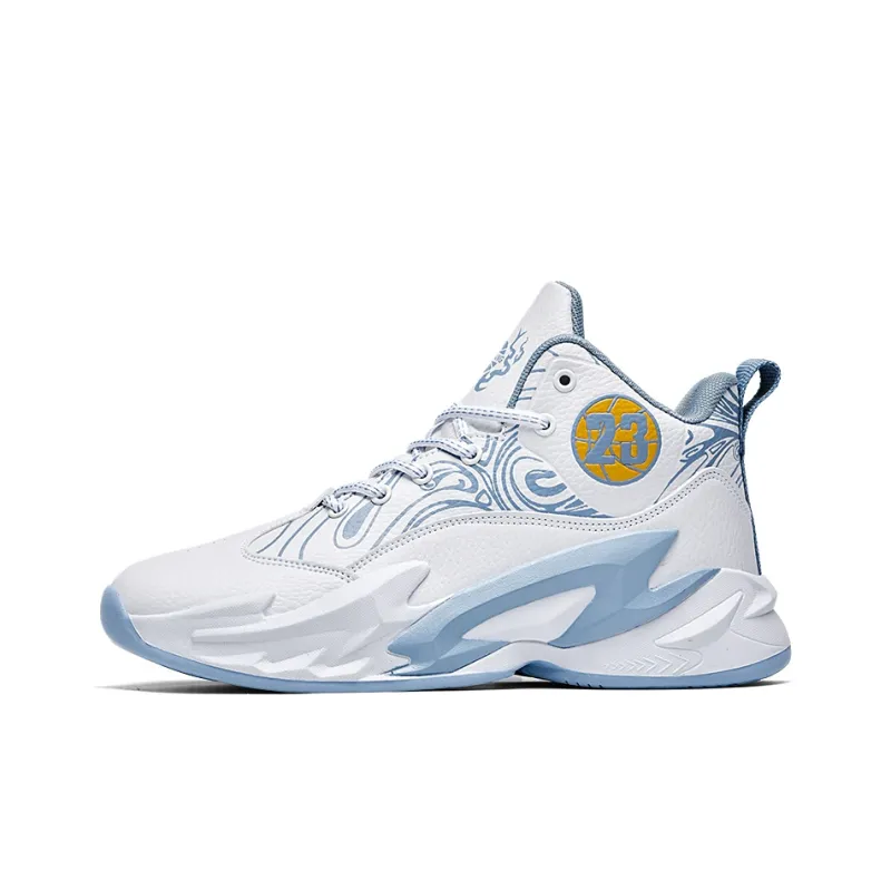 Black tailed Deer Shock Absorbers With Slip Resistant And Abrasion Resistant Properties Mid Top Basketball Shoes Unisex-0