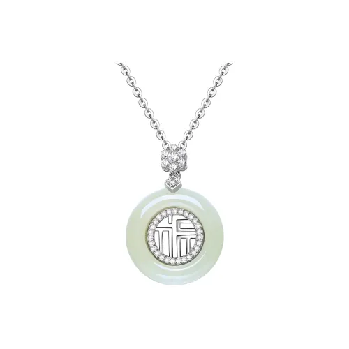 YIBO YB Hetian Jade Necklaces Green Jade Women's