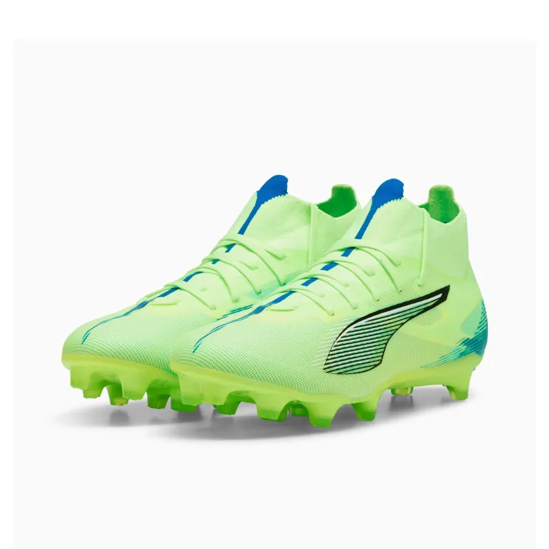 PUMA Anti-Slip Wear-Resistant Soccer Shoes Women's Cyan Green-1