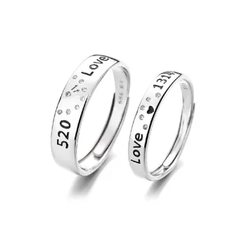 Onakiiko S999 Fine Silver Ring Pair Unisex