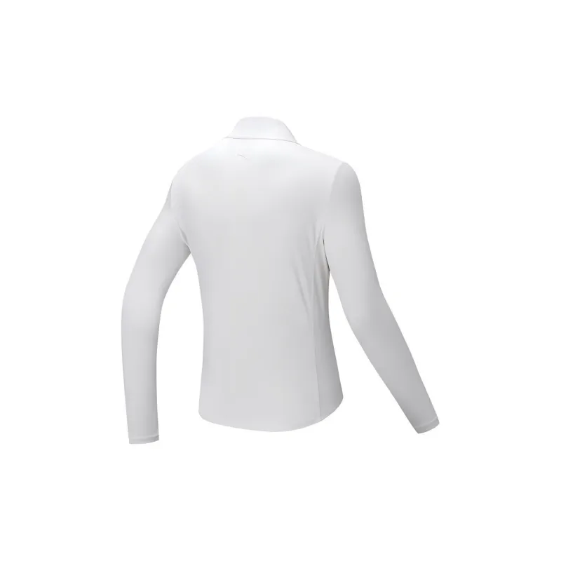 Anta Variety Training Collection Polo Shirt Women's White Tea Brown-1