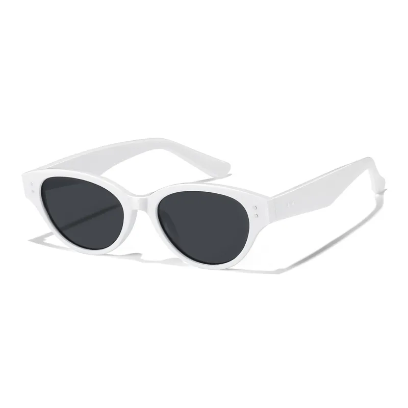 HELMER PC Irregular Shape Sunglasses Unisex Caramel Orange, Shuikong Black, Dusty Pink, Solid White-8