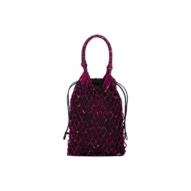 PRADA Nylon Handbags Crossbody Bags Women's Fuchsia-2