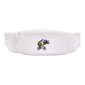 LACOSTE LACOSTE X Netflix Co-brand PVC Crossbody Fanny Pack Unisex White