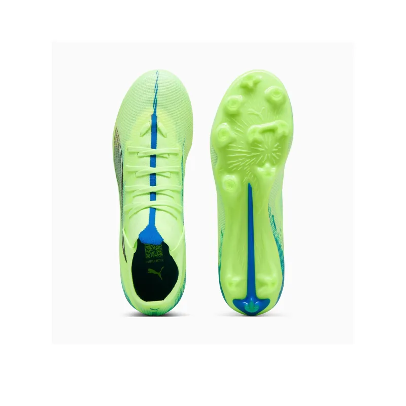 PUMA Anti-Slip Wear-Resistant Soccer Shoes Women's Cyan Green-2