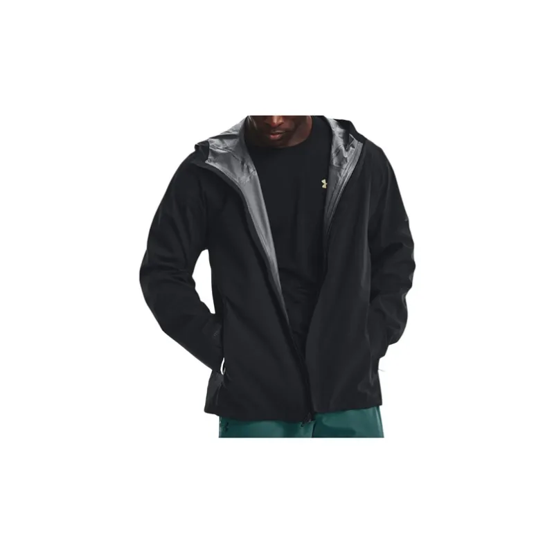 Under Armour Ua Stormproof Cloudstrike Jacket Unisex Black, Comes With Necklace-4