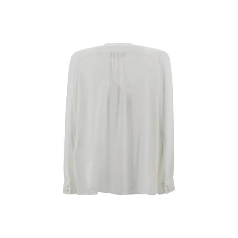 MaxMara Ruffle Detailed Long Sleeved Shirt-1