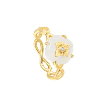 BABYBEI Mother Of Pearl Rings Women's