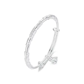 Crafts Women's 999 Fine Silver Bangles Unisex
